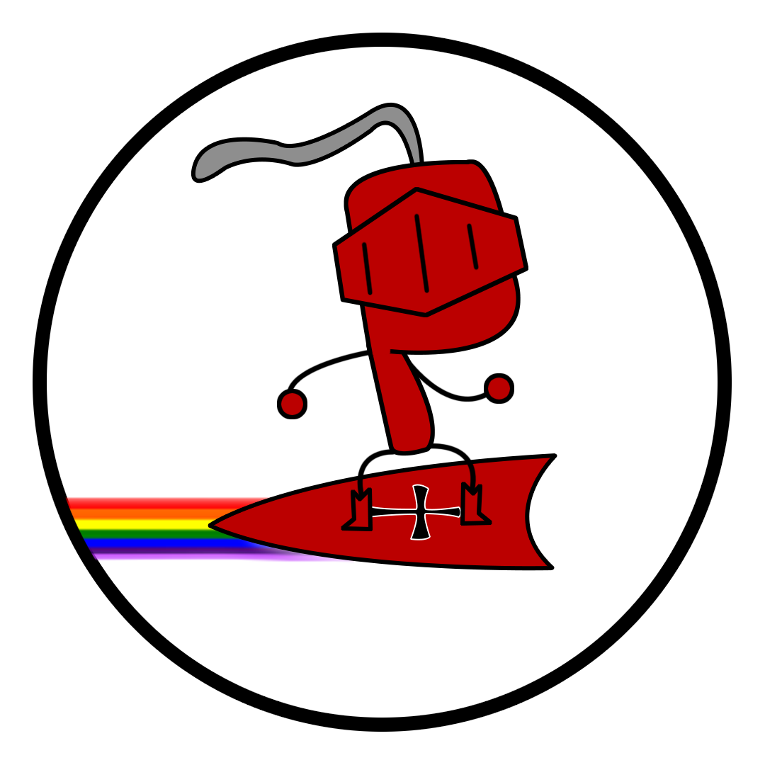 Rainbow Riding Knight 3" Shoulder Patch
