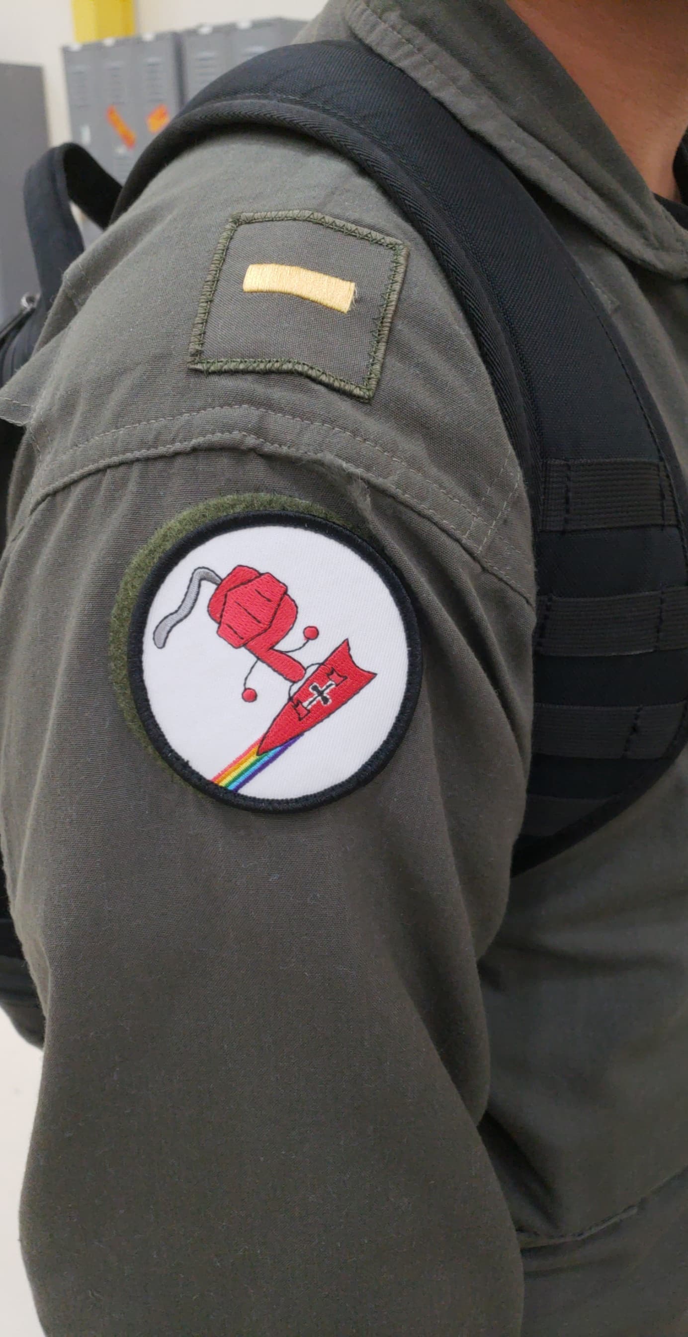 Rainbow Riding Knight 3" Shoulder Patch