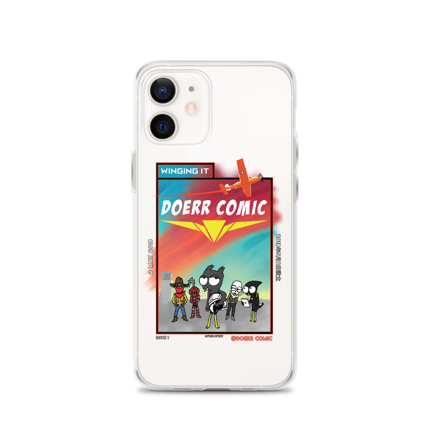 Doerr Comic Winging It Clear Case for iPhone®